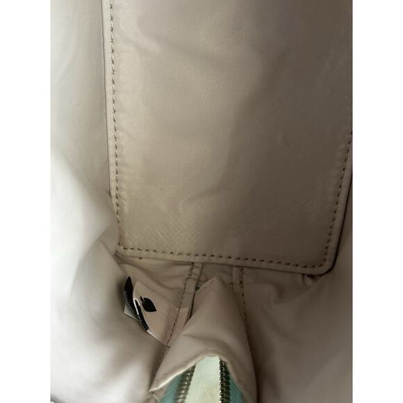 New Kate Spade Blue Tinsel Glitter Cosmetic Bag NWOT Powder Make-up Bathroom - Picture 6 of 11